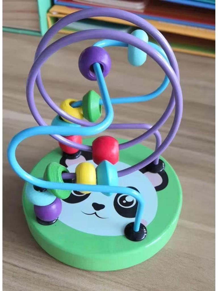 Children's Cartoon Wisdom Wooden Building Blocks Educational Toy Set