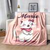 1pc Cute Cartoon Marie Cat Blanket - Seasonal Home Decor, Cartoon Blanket, for Decorating Your Own Sofa and Living Room, Super Soft Flannel,
