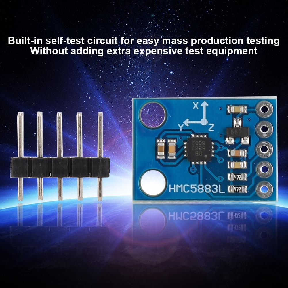 HMC5883L Calibration Free Module Electronic Compass Module Triaxial Magnetic Field Sensor