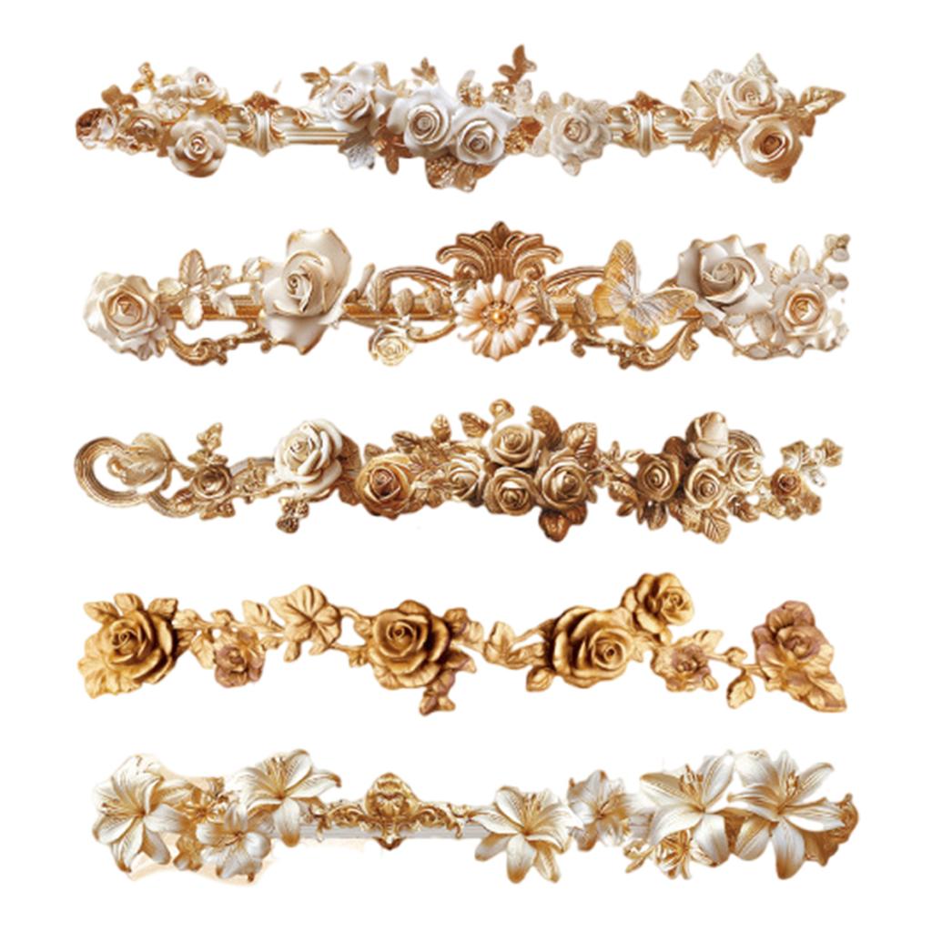 10 шт. Декоративная наклейка с цветочным бордюром, самоклеящаяся наклейка для скрапбукинга, ежедневника, чехла для телефона, фотоальбома