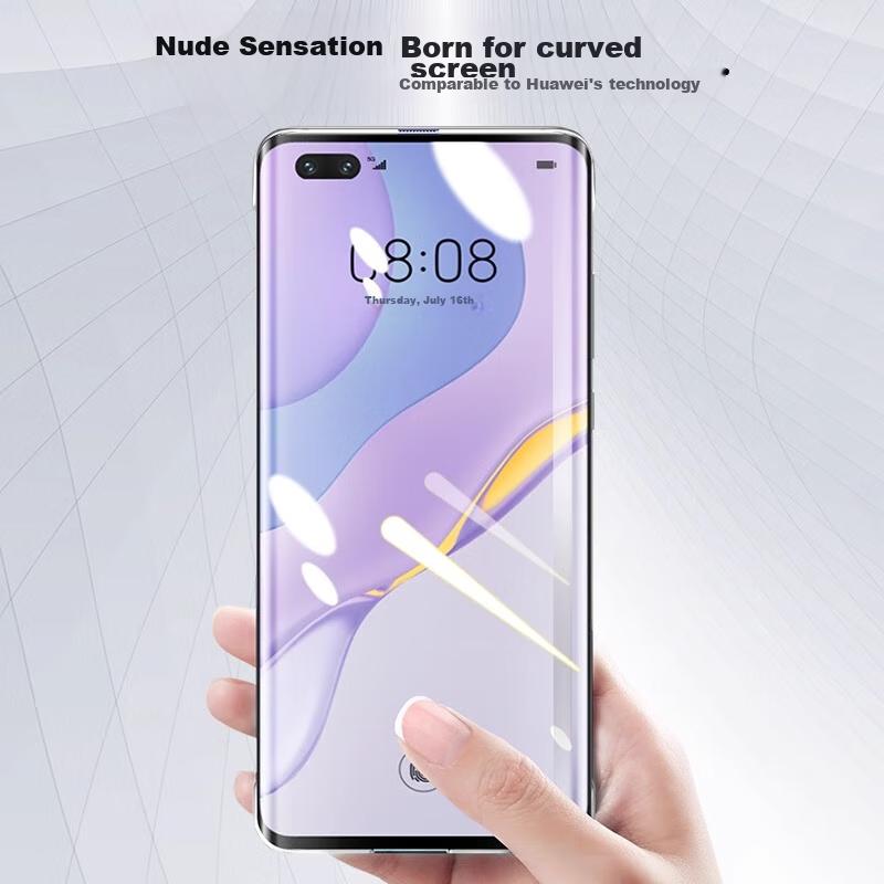 Resistant to YellowingPhone Case for Huawei Nova 8, Ultra-Thin Fully Transparent Borderless Hard, Shockproof Simple Design for Women And Me