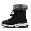 Детские зимние ботинки HOBIBEAR Водонепроницаемая уличная зимняя обувь Теплые на подкладке из искусственного меха Ботинки на резинке