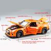 Масштаб 1/32 Nissan GTR, литая под давлением модель автомобиля, игрушечный автомобиль с откатным механизмом, звуком и светом для детей, коллекция подарков для мальчиков и девочек