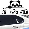 Креативная наклейка на автомобиль Peeking Panda, виниловая наклейка, симпатичная окклюзия, царапина, наклейка на холодильник, кондиционер, светоотражающая наклейка