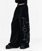 Sseleupe Вестерн Вышивка Бархатные Широкие Брюки Puma Black