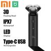 MIJIA Electric Shaver S500 Portable Flex Razor 3D Head Dual Blades Dry Wet Shaving Washable Beard Trimmer Intelligent