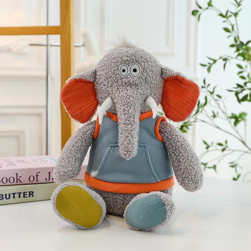 Forest Animal Doll Cute Lion Elephant Plush Toy Fox Rabbit Doll Children Accompany Sleeping Pillow