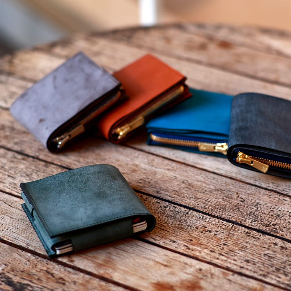 AGILITY Affa Bifold Wallet Genuine Leather Compact Thin Double Layer Small "Loft Wallet" Men's