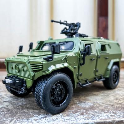 1:18 Литой Модель Автомобиля Dongfeng Mengshi, Большие Военные Коллекционные Украшения Бронированный Внедорожник Военный Транспорт Игрушка Подарок