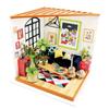 DIY Miniature House Dollhouse DG Series with Japanese Instructions Tsukurundesu® (Living Room)