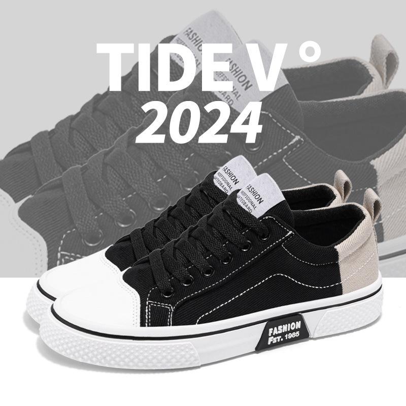 Мужская летняя новая дышащая универсальная обувь для скейтбординга 2025 года, мужская повседневная спортивная обувь с мягкой подошвой, модная парусиновая обувь