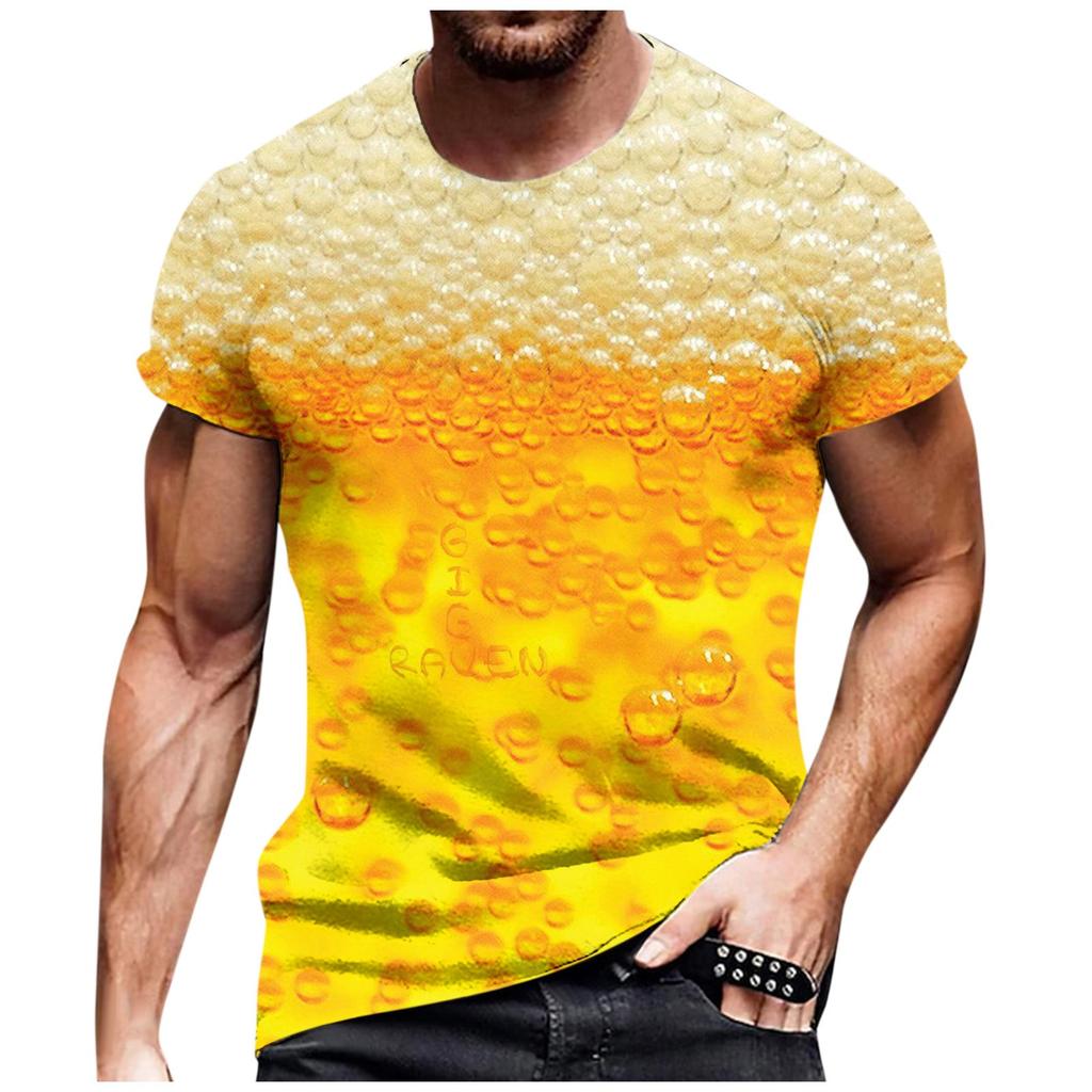 Мужская повседневная футболка с короткими рукавами и нижней рубашкой с рукавами реглан