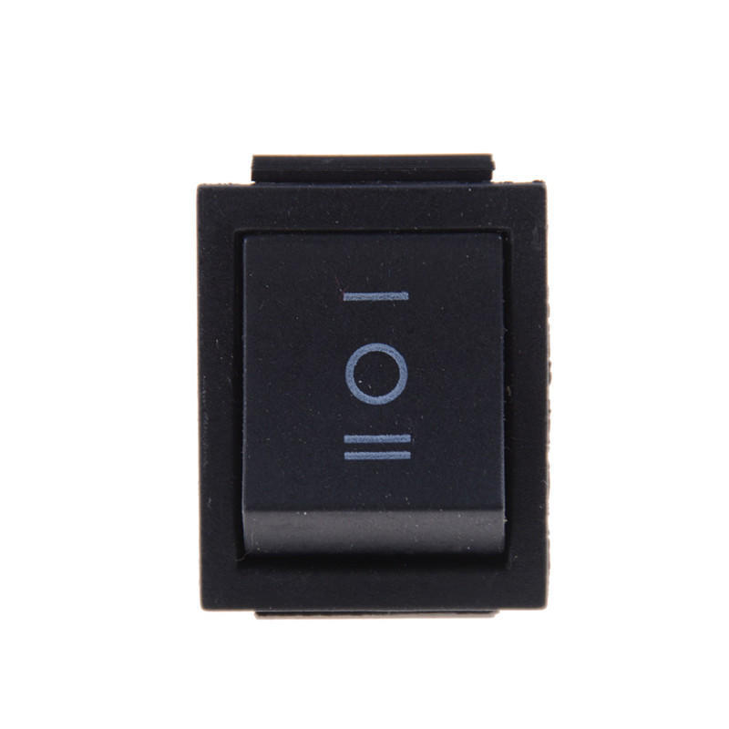 1Pcs Kcd4 Rocker Switch Black Dpdt On/Off/On 6 Pin 16A/250Vac 20A/125Vac