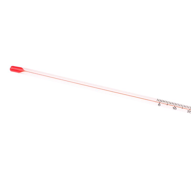 1Pc Glass Thermometer Home Brew Laboratory Red Water Filled Thermometer Glassware For Chemistry Lab School Home Use