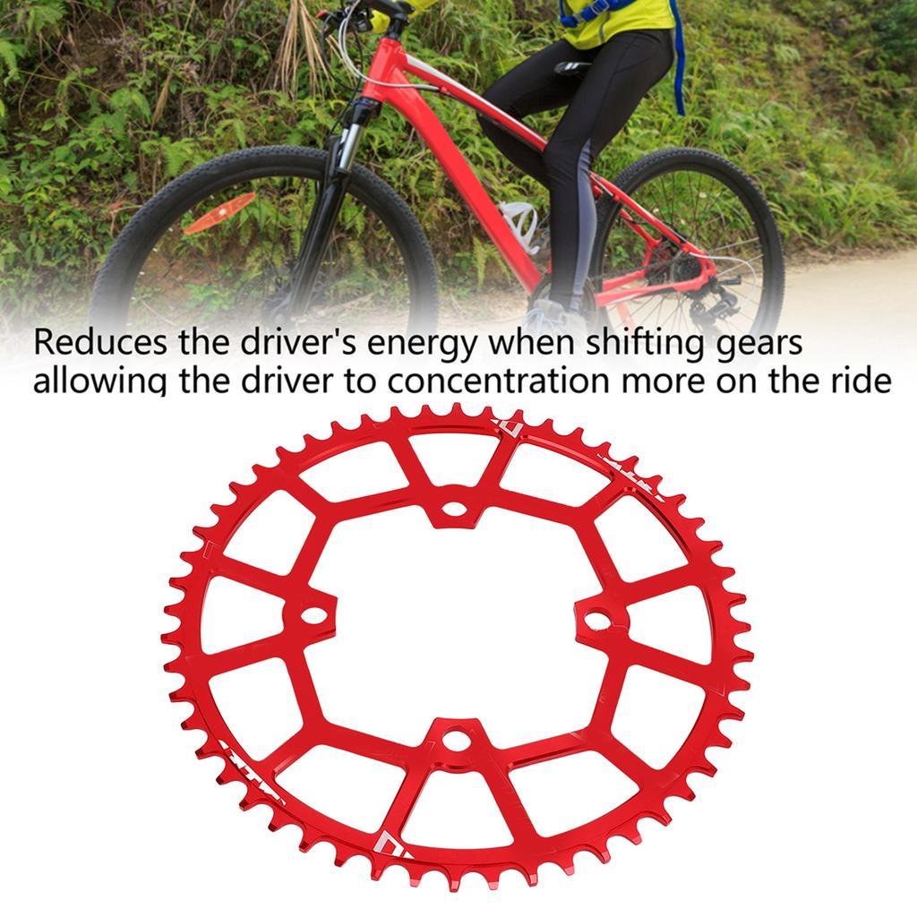 Mountain Bike 104BCD Gear Disc 52T 104mm Aluminum Alloy Mountain Bike Tooth Disc Chainring Negative Chainrings