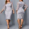 Ladies Plus Size Elegant Sexy Cutout Dress Skirt Prom Skirt Formal Dress L-6XL