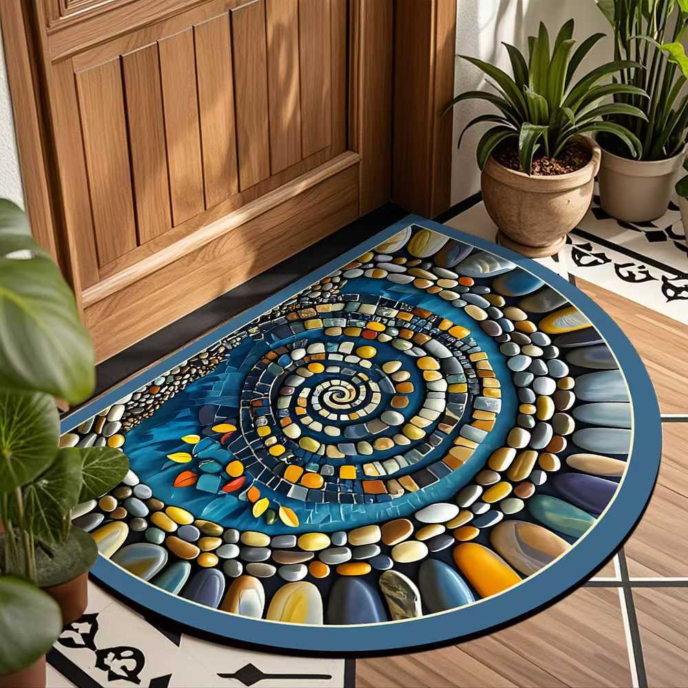 High-Quality Pebble Floor Mat Diatomaceous Earth Bathroom Non-Slip Mat Entryway Doormat Quick-Dry Foot Mat Non-Slip Carpet