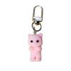 Creative Cat Keychain Ornaments Car Key Ring Personality Plush Cat Pendant  Backpack Accessory