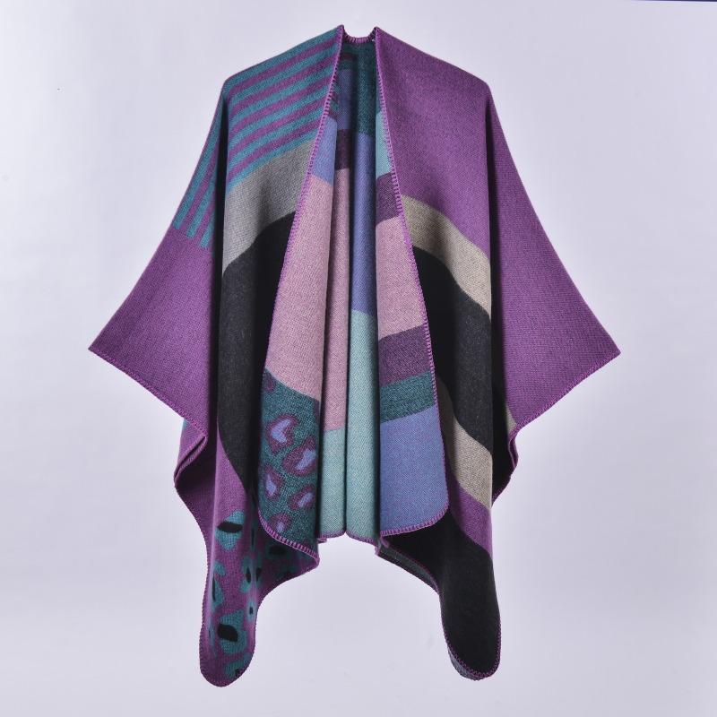 AEC Hand-sewn Edge Thickened and Lengthened Open Hot-selling Cape Air Conditioner Warm Decorative Shawl Scarf