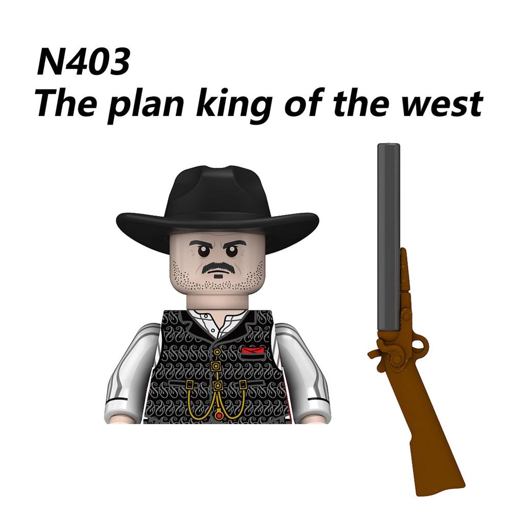 West Cowboy Westworld Building Blocks Police John Marston Arthur Morgan Mini Action Figure Toys