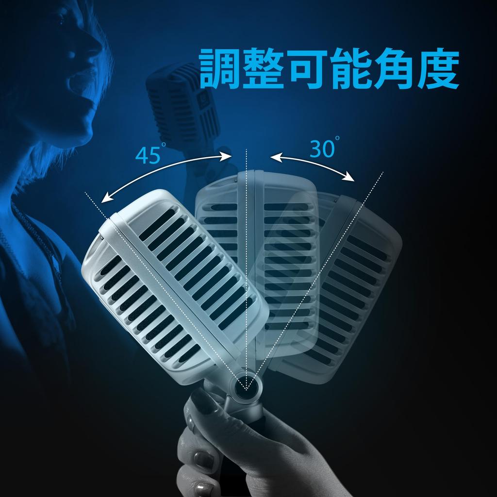 CAROL Retro Dynamic Microphone Ultra Unidirectional Skeleton Type Vocal Microphone Karaoke Microphone Classic Live Stage Performance Microphone Video