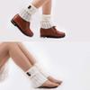 3 Pairs Women Boot Cuffs Knit Boot Cuff Socks Short Cable Knit Leg Warmers
