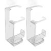 2 Pcs Sword Wall Mount Acrylic Sword Display Stand for Home Shopping Mall Cafe Bar Decor Transparent
