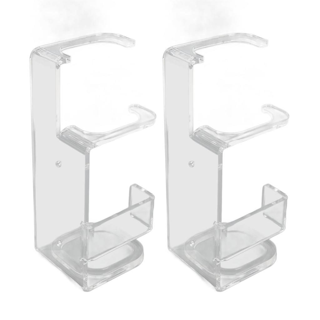 2 Pcs Sword Wall Mount Acrylic Sword Display Stand for Home Shopping Mall Cafe Bar Decor Transparent