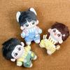Striped T-shirt 10cm Cotton Doll Clothes Cat Paw Pants Doll Dress Up Set  10cm Cotton Doll