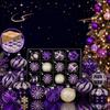 24Pcs Shatterproof Xmas Hanging Decorations 6cm Holiday Ornaments  For Christmas Tree
