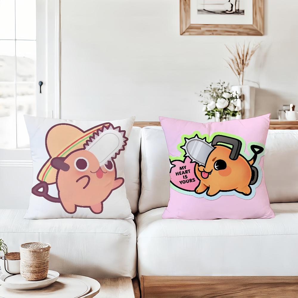 Anime C-CHAINSAW M-MAN Pochita Pillow Case Suitable For Bedrooms Living Rooms Cars Home Decoration