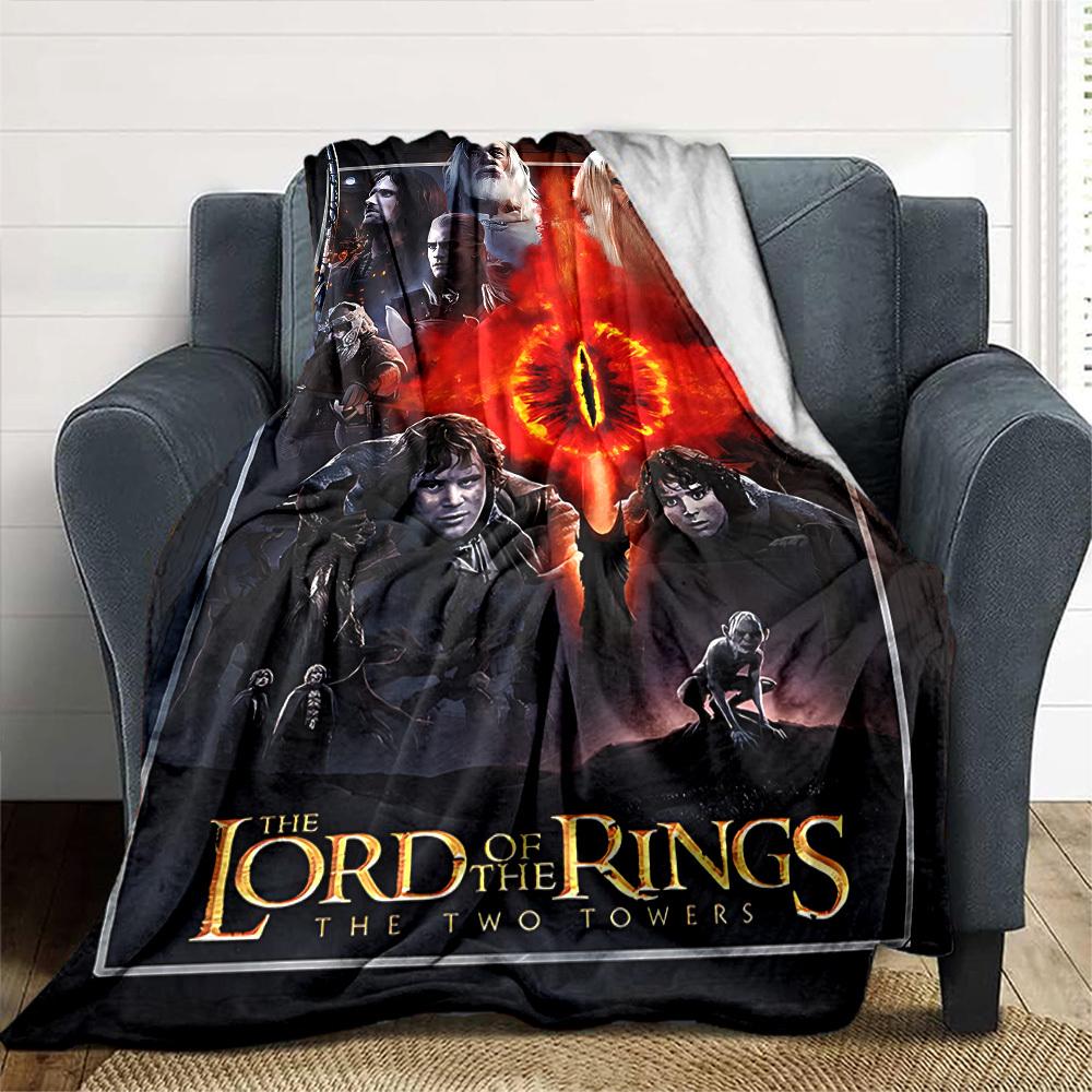 1pc Lord of the Rings Two Towers Flannel Blanket Soft Warm Throw for Home, Office, Travel, All-Season Cozy Bedding Gift L1454
