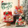 Christmas Small Gifts Drawstring Gift Bag with Handle Reusable Canvas for Packaging Bags Present Xmas Candy Goodie Treat Pouch Holiday Party