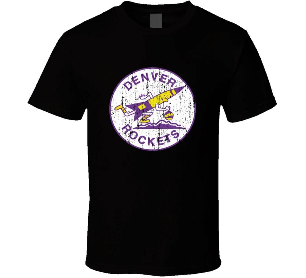 Denver Rockets Logo Tee Retro Aba Basketball T Shirt
