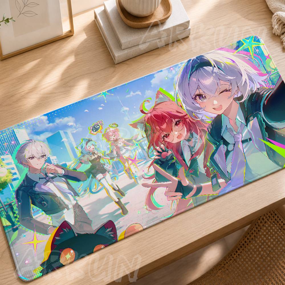 Крутая игровая коврик для мыши Neverness To Everness Нескользящий резиновый игровой коврик для компьютера Декорация Deskmat Ноутбук Офис Большой коврик