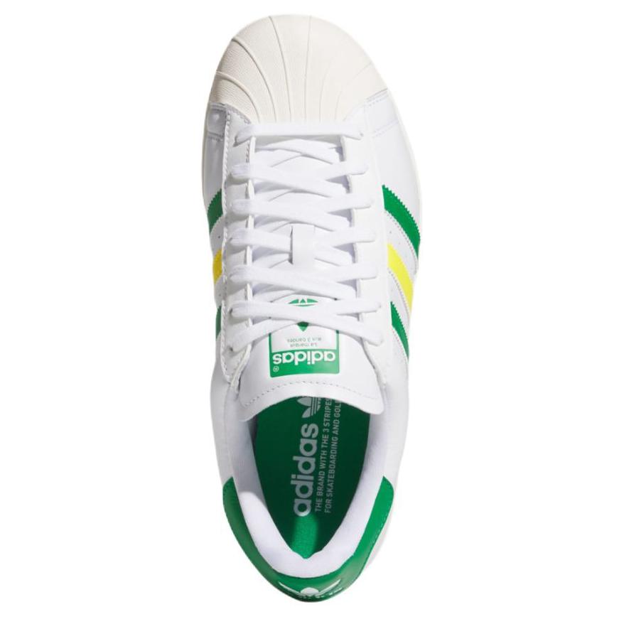 adidas Кроссовки Superstar Spikeless Golf белые зеленые желтые унисекс Cloud-White IH8533