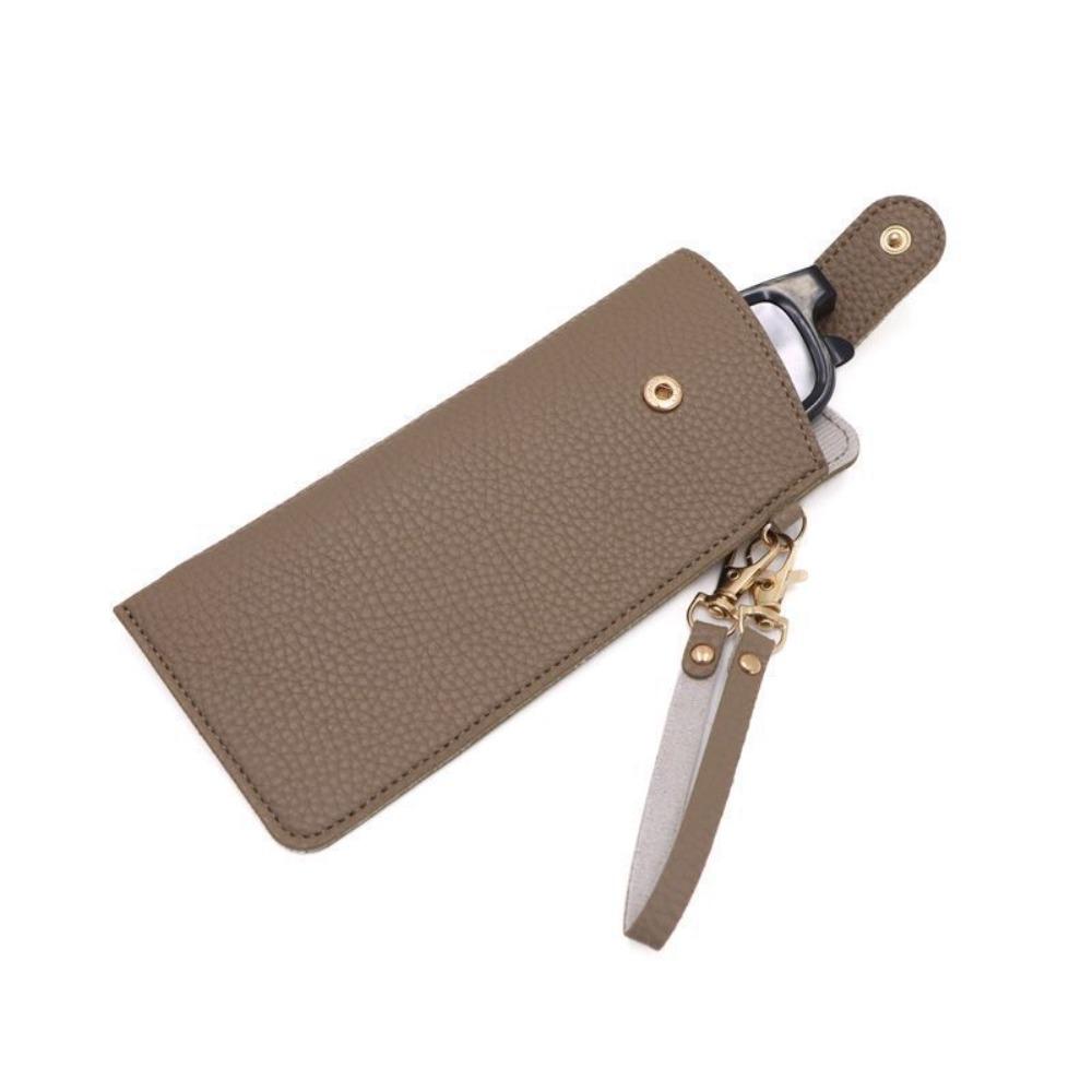 With Lanyard Glasses Storage Bag Leather Rope Sunglasses Eyeglass Bag  Outdoor