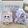 Mini Labubu Backpack New Zero Wallet Shoulder Bag Cartoon Cute Versatile Canvas Bag