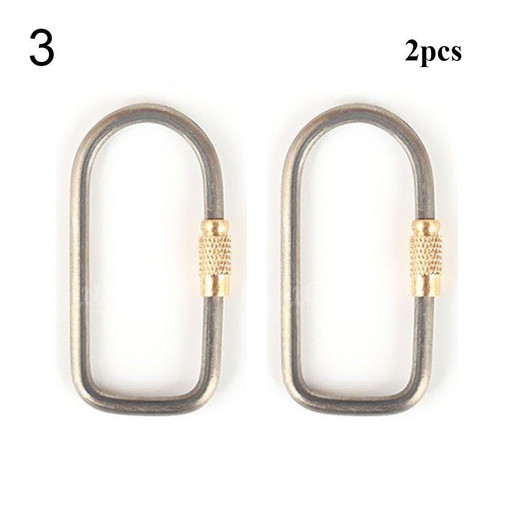 Buckle Backpack Buckle Outdoor Camping Carabiner TC4 Titanium Keychain Lightweight Hanging Buckle
