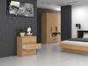 Chest Of Drawers Cabinet Shelving 3 Drawers M3 Colors Artisan Oak For Home For Office