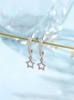 Kicky and Perky 925 Sterling Silver Dangling Star Stud Earring for Women