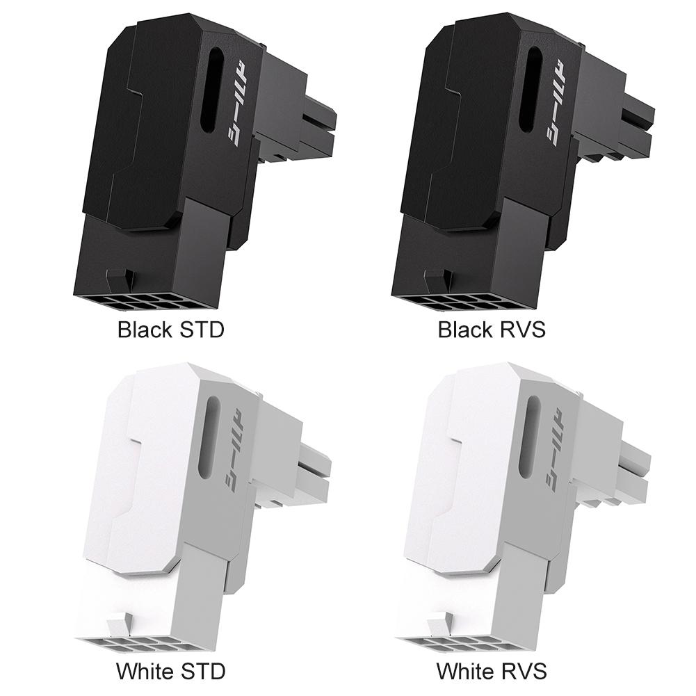 8-Pin PCIe GPU Power Adapter 90-Degree Angled Connector Power Steering Connector Graphics Card Power Connector Adapter