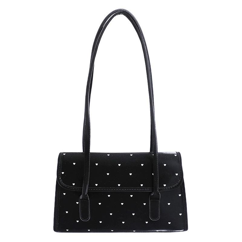 Летняя лакированная сумка в горошек, новая трендовая нишевая сумка подмышку, вместительная сумка-тоут для поездок на работу