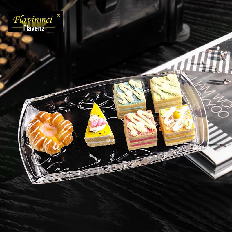 Поднос для фруктов и закусок из скандинавского хрустального стекла Flavinmci