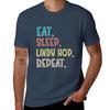 Eat Sleep Lindy Hop Repeat TShirt Daily Casual Short Sleeve Tee Shirt