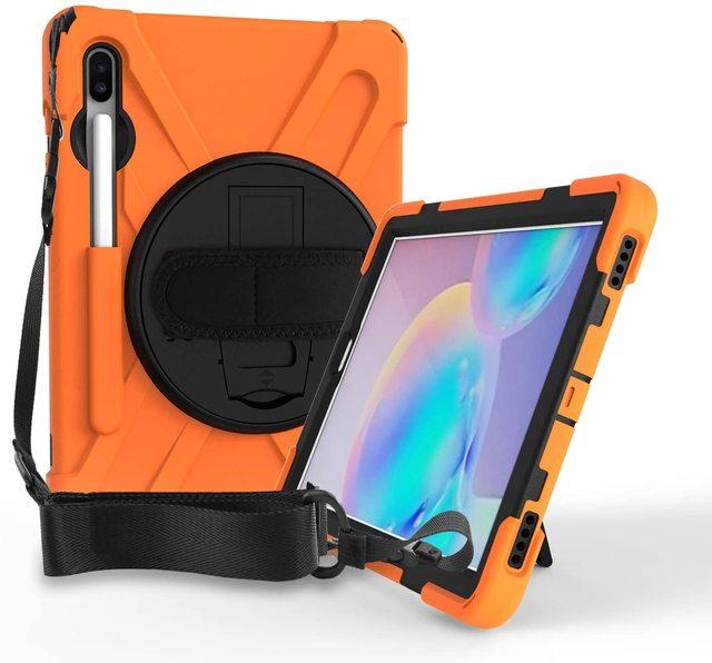 Case For Samsung Galaxy Tab S6 Lite 10.4 P610 P615 Heavy Duty Shockproof Cover S Pen Holder Kickstand Handle Shoulder Strap Case
