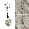 Portable Heart Photo Frame Keychain Lightweight Love Shaped Keyring Bag Pendant Stylish Color Key Chain Bag Accessory