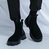 Quality Rubber Thick Sole Cushioned Comfortable Chelsea Boots Slip-on Men's Business Boots Autumn Winter Outdoor Non Slip Boots