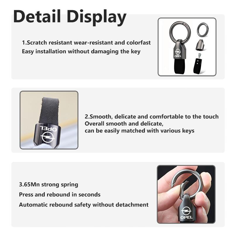 Luxury Car Keychain Key Chain Buckle Key Ring Gift For Man Women For Opel Insignia Astra G J F K Vectra C H Corsa C B D Omega