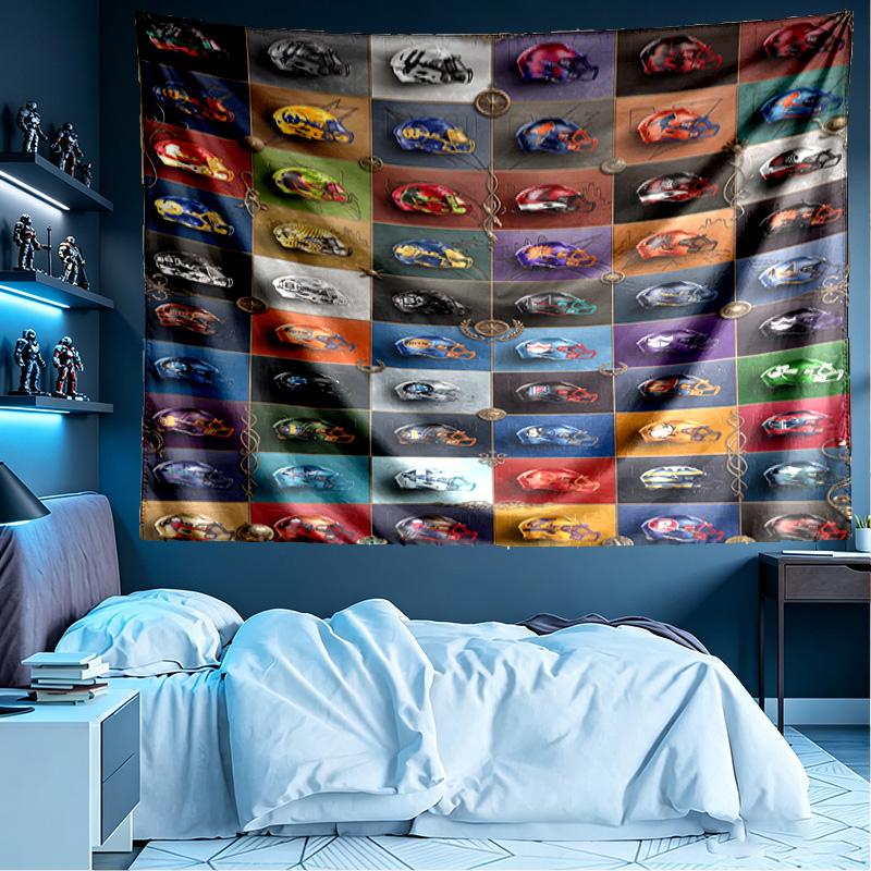 NFL Print Tapestry, Lightweight Wall Hanging, for Bedroom, Dorm, Living Room, Home Art Decor, Birthday Christmas Gift for Friends